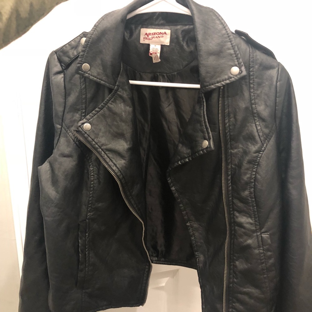 Black Faux Leather Jacket